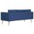 Canapea cu 3 locuri, albastru, material textil GartenMobel Dekor