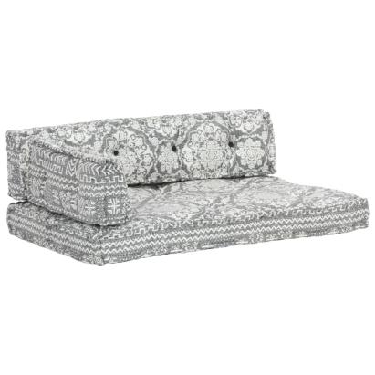 Pernă pentru canapea din paleți, gri deschis, textil, petice GartenMobel Dekor