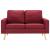 Set de canapele, 2 piese, roșu vin, material textil GartenMobel Dekor