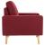 Set de canapele, 2 piese, roșu vin, material textil GartenMobel Dekor