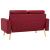 Set de canapele, 2 piese, roșu vin, material textil GartenMobel Dekor