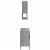 Set mobilier de baie, 2 piese, gri sonoma, lemn prelucrat GartenMobel Dekor