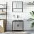 Set mobilier de baie, 2 piese, gri sonoma, lemn prelucrat GartenMobel Dekor