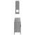 Set mobilier de baie, 3 piese, gri sonoma, lemn prelucrat GartenMobel Dekor