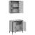 Set mobilier de baie, 2 piese, gri sonoma, lemn prelucrat GartenMobel Dekor