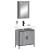Set mobilier de baie, 2 piese, gri sonoma, lemn prelucrat GartenMobel Dekor