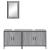 Set mobilier de baie, 3 piese, gri sonoma, lemn prelucrat GartenMobel Dekor