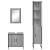 Set mobilier de baie, 3 piese, gri sonoma, lemn prelucrat GartenMobel Dekor