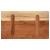 Blat masă 60x30x2,5 cm lemn solid dreptunghiular de acacia GartenMobel Dekor