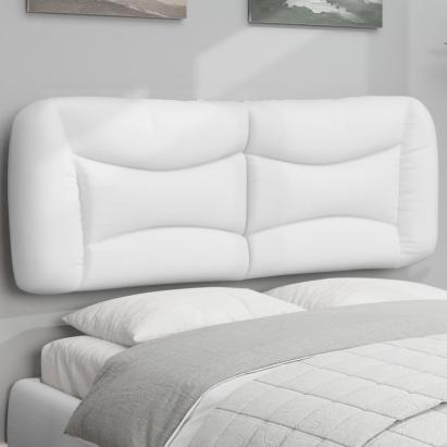 Pernă pentru tăblie pat, alb, 120 cm, piele artificială GartenMobel Dekor