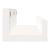 Rafturi de perete, 2 buc., alb, 50x12x9 cm, lemn masiv de pin GartenMobel Dekor