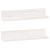Rafturi de perete, 2 buc., alb, 50x11x9 cm, lemn masiv de pin GartenMobel Dekor