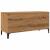 Dulap de discuri stejar artizanal, 100x38x48 cm, lemn prelucrat GartenMobel Dekor