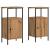 Noptiere, 2 buc., stejar artizanal, 41x31x80 cm, lemn prelucrat GartenMobel Dekor