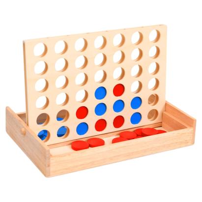Joc 4 pe un rând, 24x15x4 cm, lemn masiv GartenMobel Dekor