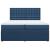 Pat box spring cu saltea, albastru, 200x200 cm, textil GartenMobel Dekor