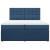 Pat box spring cu saltea, albastru, 200x200 cm, textil GartenMobel Dekor