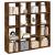 Bibliotecă, stejar fumuriu, 137,5x29x137,5 cm, lemn prelucrat GartenMobel Dekor