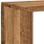 Bibliotecă, lemn vechi, 137,5x29x137,5 cm, lemn prelucrat GartenMobel Dekor