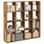 Bibliotecă, lemn vechi, 137,5x29x137,5 cm, lemn prelucrat GartenMobel Dekor