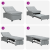 Canapea Pat 3-in-1 - Design Extensibil din Țesătură Gri Deschis GartenMobel Dekor