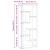 Raft de perete din lemn vechi 36x16x90 cm, lemn stratificat GartenMobel Dekor