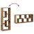 Raft de perete din lemn vechi 36x16x90 cm, lemn stratificat GartenMobel Dekor