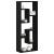 Raft de perete, stejar negru, 36x16x90 cm, lemn stratificat GartenMobel Dekor