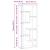 Raft de perete, stejar negru, 36x16x90 cm, lemn stratificat GartenMobel Dekor