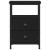 Noptiere 2 buc. stejar negru 34x35,5x50 cm lemn stratificat GartenMobel Dekor