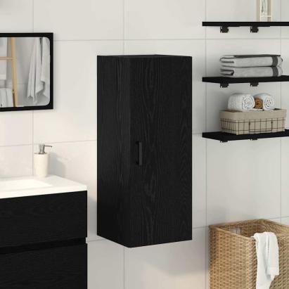 Dulap de perete, stejar negru, 34,5x34x90 cm, lemn stratificat GartenMobel Dekor
