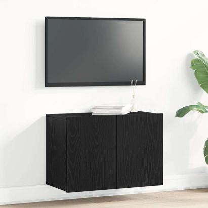 Comodă TV din stejar negru 60x30x41 cm, lemn stratificat GartenMobel Dekor