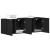 Mobilier TV 2 buc., stejar negru, 120x30x41 cm, lemn stratificat GartenMobel Dekor