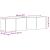 Mobilier TV 2 buc., stejar negru, 160x30x41 cm, lemn stratificat GartenMobel Dekor