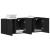 Mobilier TV 2 buc., stejar negru, 160x30x41 cm, lemn stratificat GartenMobel Dekor