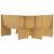 Set mobilier de bucătărie „REINE”, 3piese, maro miere, lemn pin GartenMobel Dekor