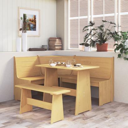 Set mobilier de bucătărie „REINE”, 3piese, maro miere, lemn pin GartenMobel Dekor