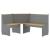 Set mobilier bucătărie „REINE”, 3piese, maro miere&gri lemn pin GartenMobel Dekor