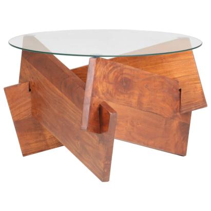 Măsuță de cafea, 60 cm, lemn masiv de acacia GartenMobel Dekor