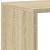 Bibliotecă, stejar Sonoma, 137,5x29x137,5 cm, lemn prelucrat GartenMobel Dekor