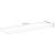 Raft perete 120x30x2,5cm dreptunghiular lemn acacia margine vie GartenMobel Dekor