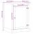 Dulap Hifi „Corona”, 60x50x82 cm, lemn masiv de pin GartenMobel Dekor