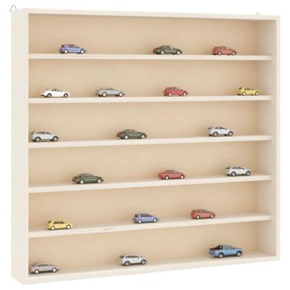 Vitrina de colecție din lemn cu 6 rafturi 60x8,5x55 cm GartenMobel Dekor