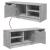 Comodă TV, gri beton, 102x35,5x36,5 cm, lemn compozit GartenMobel Dekor