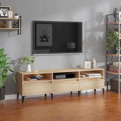 Comodă TV, stejar sonoma, 150x30x44,5 cm, lemn prelucrat GartenMobel Dekor