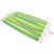 Hamac dublu cu bare din lemn, pentru 2 persoane, bumbac, 150kg, 200x150 cm, verde si galben Household NewTrend