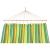 Hamac dublu cu bare din lemn, pentru 2 persoane, bumbac, 150kg, 200x150 cm, verde si galben Household NewTrend