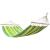 Hamac dublu cu bare din lemn, pentru 2 persoane, bumbac, 150kg, 200x150 cm, verde si galben Household NewTrend