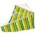 Hamac dublu cu bare din lemn, pentru 2 persoane, bumbac, 150kg, 200x150 cm, verde si galben Household NewTrend