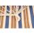 Hamac gradina cu bara din lemn, material textil, 120 kg, 200x100 cm, albastru si maro Household NewTrend